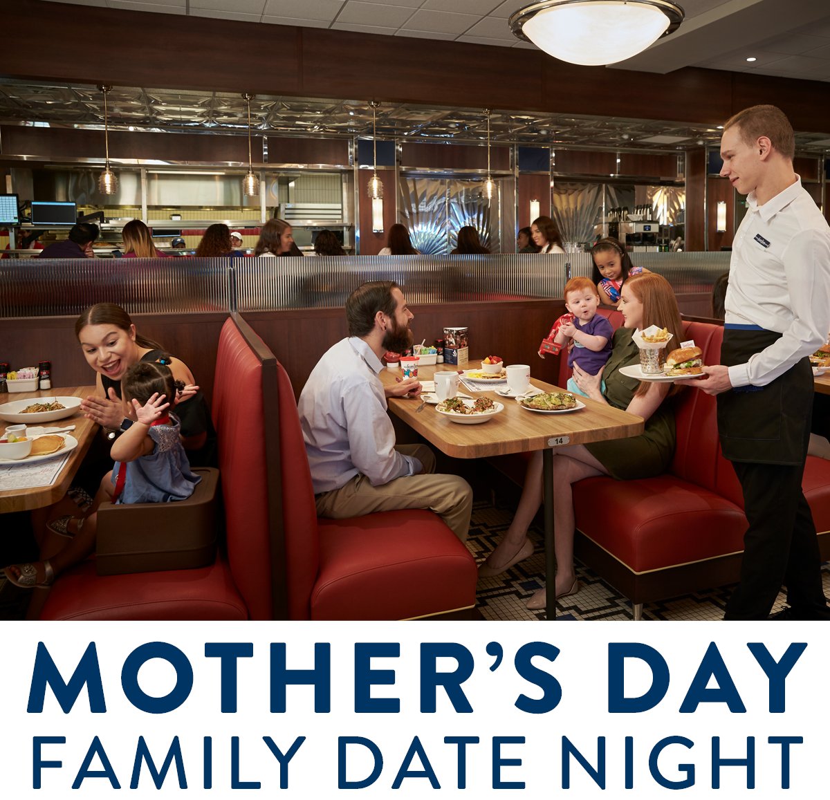 Let the kids be kids! Silver Diner is the perfect place for mom to spend Mother’s Day with the whole family. Join us after 4pm on Sunday, March 12th and enjoy complimentary instant photo with your family.