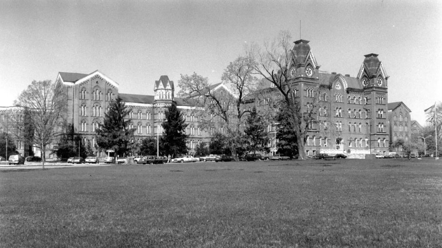 For Mental Health Awareness Month, the HSL's Medical Heritage Center is showcasing artifacts like this photo of the former Central Ohio Psychiatric Hospital, opened in 1877 and closed in 1988. #OSUHSL #MHC #OSUWexMed #OhioState #Library #MedLibs