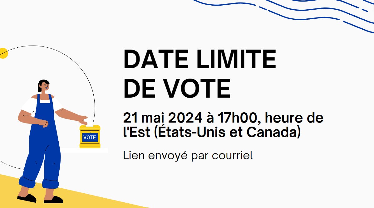 📣Les élections de la SCEE sont ouvertes ! La date limite de vote est le 21 mai 2024 à 17h00, heure de l'Est (États-Unis et Canada). Le lien vers la plateforme de vote est envoyé par email, avec les déclarations des candidat.e.s 🪲🦠🌱