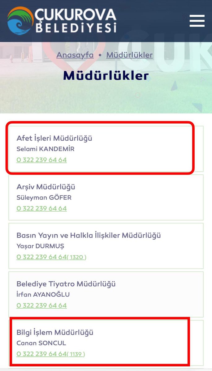 CHP’li belediyelerin sıradanlaşan liyalatsiz atamalarına Adana Çukurova Belediyesi de katıldı. İşte Belediyeye atanan akraba listesi: ▪️Canan Songul (HALA): Bilgi İşlem Müdürü ▪️Selami Kandemir(AMCA): Afet İşleri Müdürü ▪️Sabri Kandemir(YEĞEN): Kültür ve Sosyal İşleri Müdürü