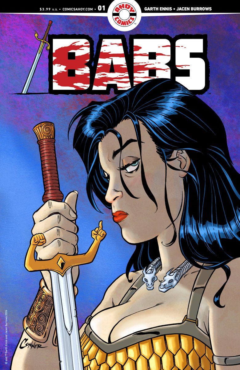 'I think BABS fits reasonably neatly into the work I’ve been doing for the last 20 years or so—pretty hard-headed and cynical but with a heart in there somewhere.' Read more of Garth Ennis and Jacen Burrows' chat with @Xn_Angeles over at @comicsbeat. comicsbeat.com/interview-gart…