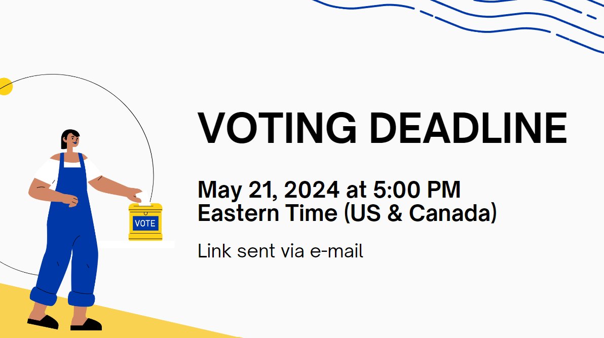 📣CSEE Elections are open! The voting deadline is May 21, 2024 at 5:00 PM Eastern Time (US & Canada). Voting platform link was sent via email, alongside the candidates' statements 🪲🦠🌱