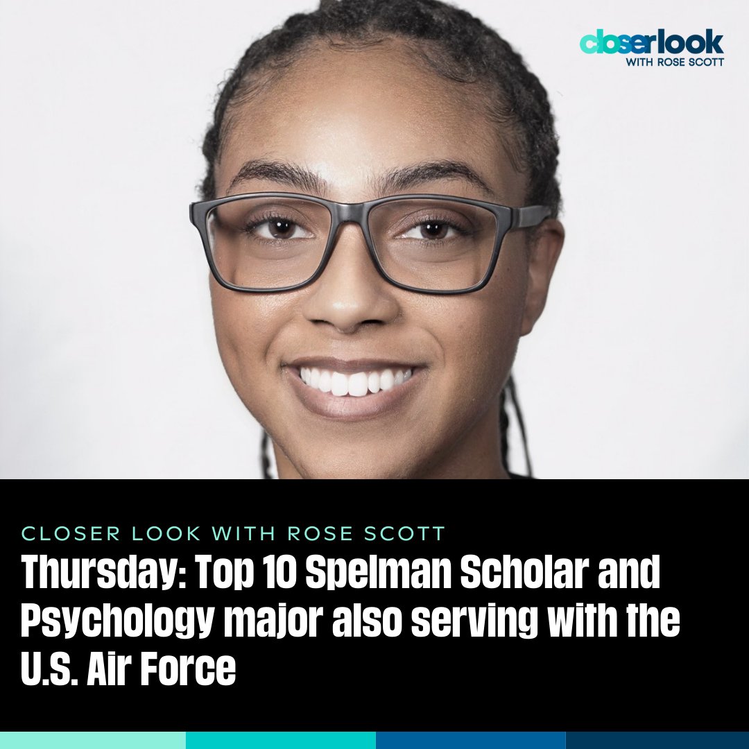 On today's #CloserLookWABE with @WABERoseScott: For the latest in our #Graduation Series, meet one of @SpelmanCollege's top scholars. Find out how she balanced her schoolwork while serving in the U.S. #military at 1pm & 7pm on @WABENews & WABE.org #HBCU #hbcugrad