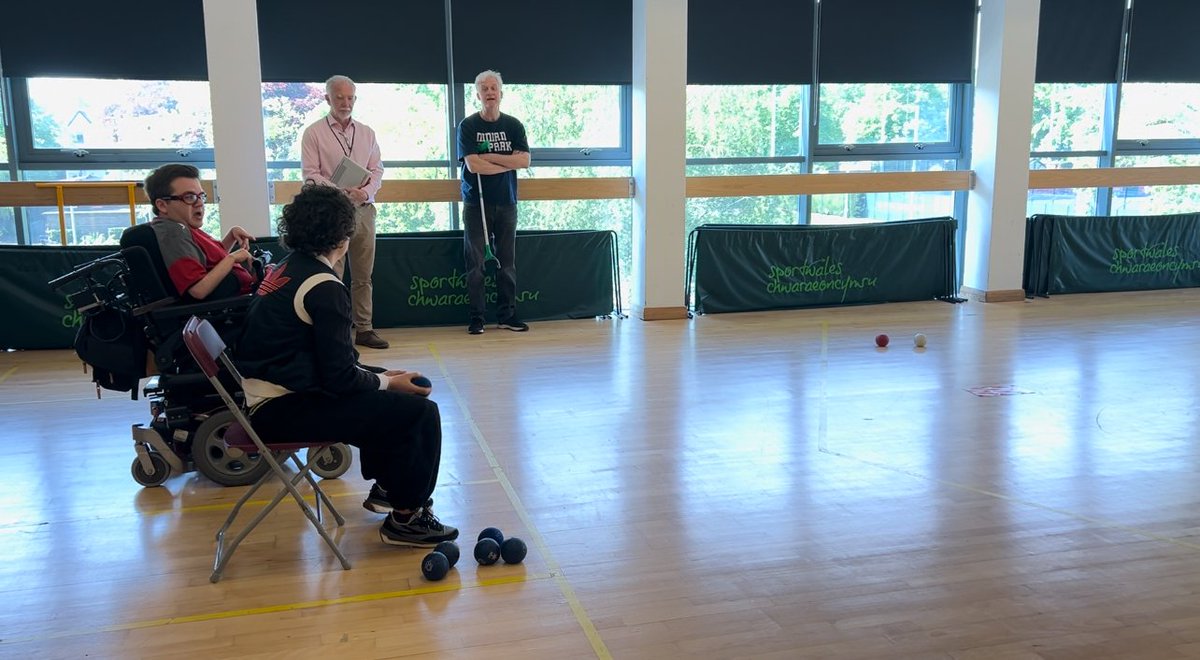 Great to come together as Team FGC to discuss our upcoming projects today. A big thank you to @sportwales team for hosting us and sharing examples of about how they embed the WBFG Act. Shoutout to @tajm1994 for showing us the sport of Boccia, pob lwc in your upcoming competition!