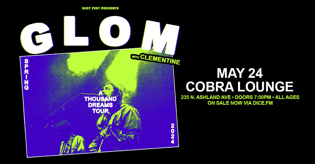 Don't miss GLOM with @ClemTheBand on May 24 at @CobraLounge. Tickets on sale now: bit.ly/CL-GLOM