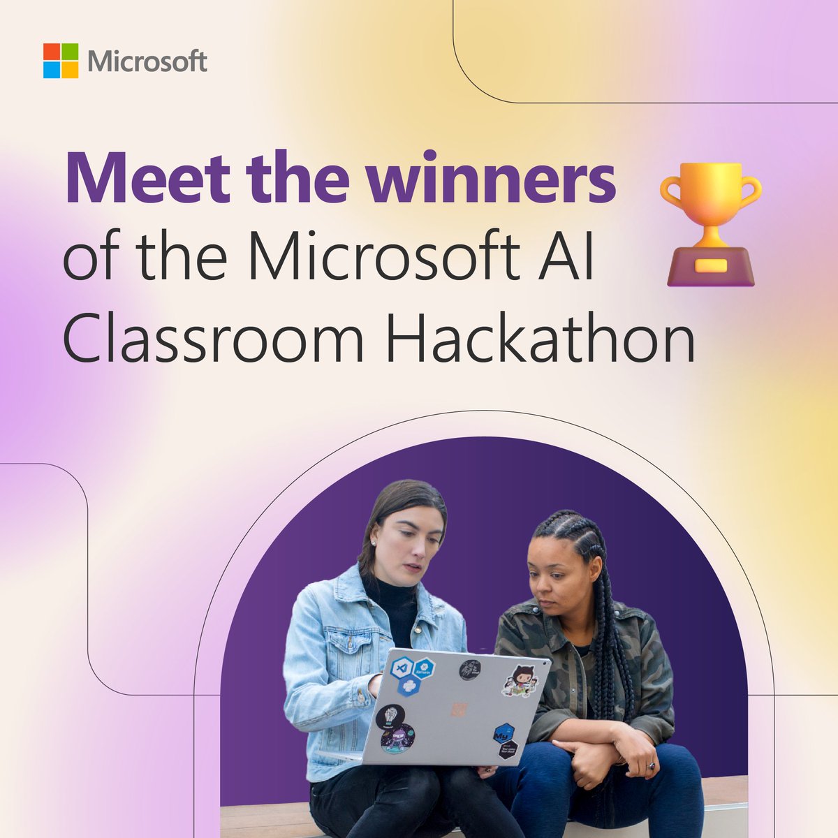 Congratulations to the Microsoft #AI Classroom Hackathon winners! 🎉🏆👏 We applaud their innovative projects and impressive collaboration. Get an in-depth look at their work: msft.it/6011YVcGv #MicrosoftEDU