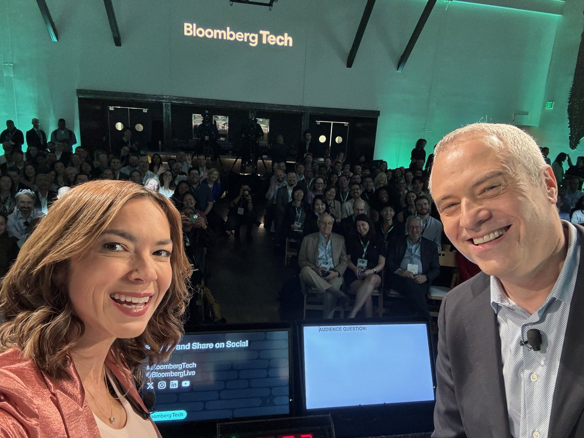 Thank you audience for playing along for the socials!!! #BloombergTech