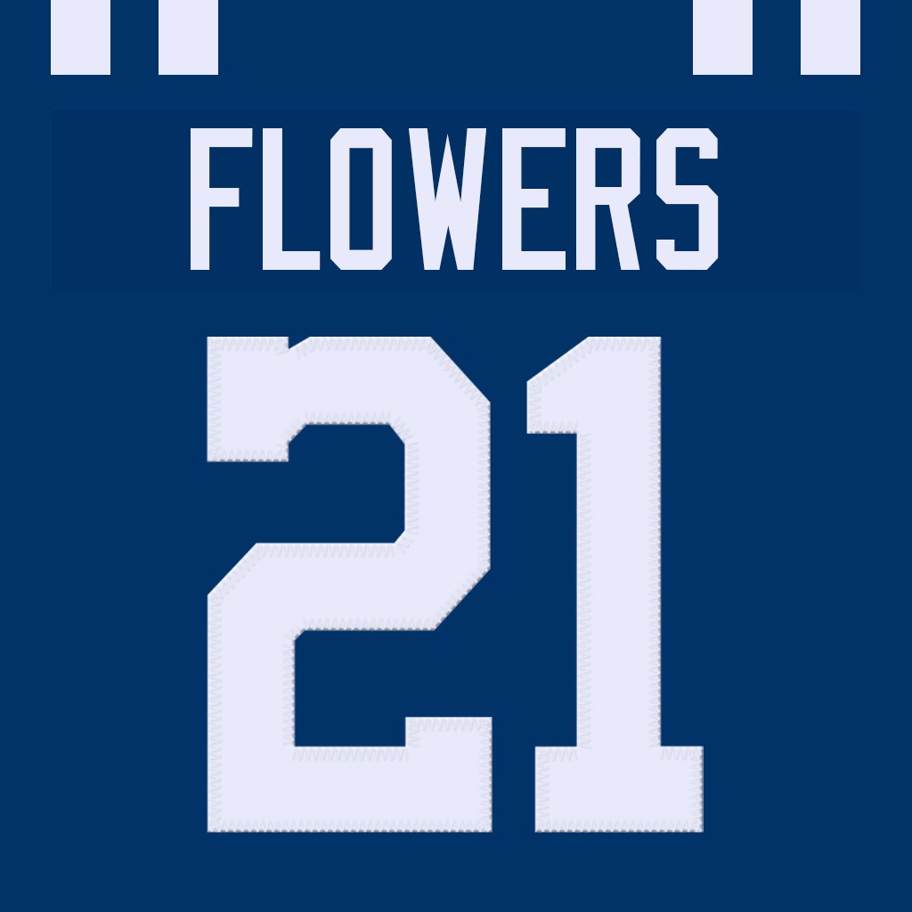 Dallis Flowers wearing his new #21 in offseason program work
