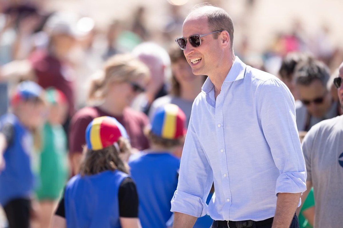 Prince William, Prince of Wales visits Fistral Beach in Newquay, Cornwall Fun day in the sun, Shot for @StellaPicsLtd @CanonUKandIE @pep_collective
