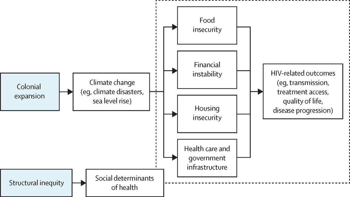 In a recent @TheLancet commentary, Dr. Sadie Wilson of Duke Psychiatry & @vadurham & her colleagues expand on one model of #ClimateChange and #HIV by including the legacy of racist colonial expansion and ongoing systemic inequity: ow.ly/MMfx50RAEcs