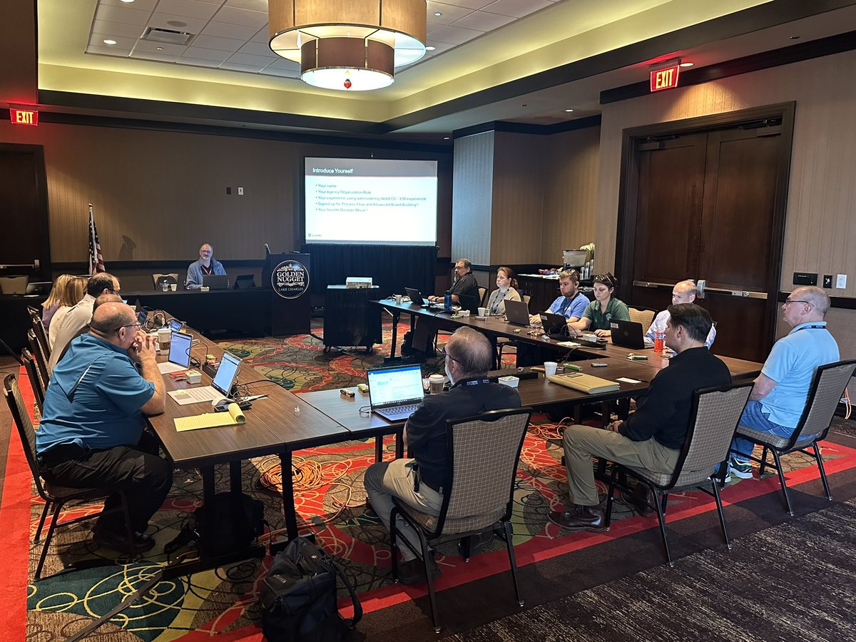 WebEOC Bootcamp is in progress here in Lake Charles! Thanks to Chris from Juvare for facilitating today’s training. #LEMC #WebEOC