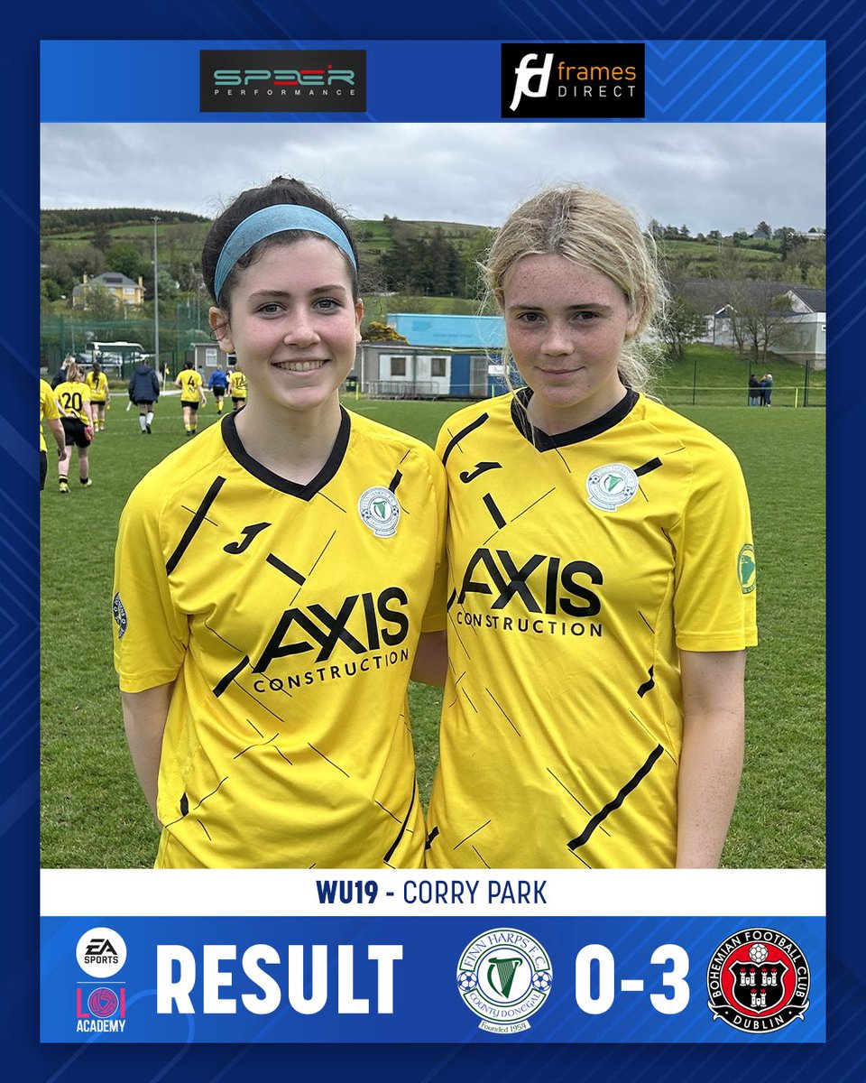 Our WU19s lost out to a very strong Bohemian FC at Corry Park on Sunday. 

In a game which Harps looked dangerous throughout, the away side, with a number of players with first team appearances, showed their experience. 

Both Darcey Kelly & Heidi Gill impressed for Harps.
