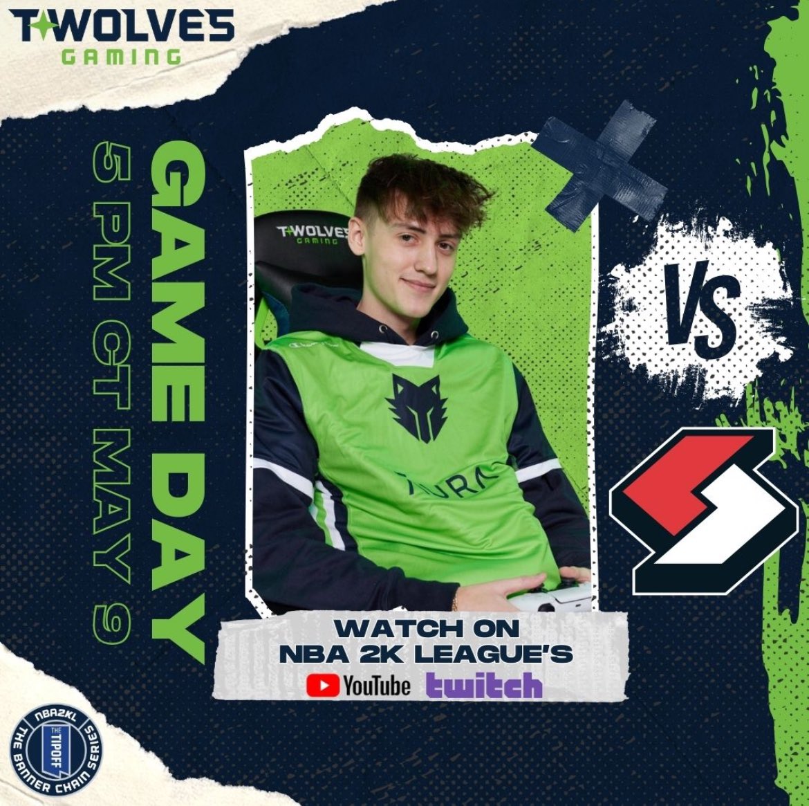 Back at it again for a Thursday night match up with @blazer5gaming 🐺 5️⃣🆚5️⃣ ⏰ 5 PM CT 🗓️ May 9 📺 twitch.tv/nba2klalt2
