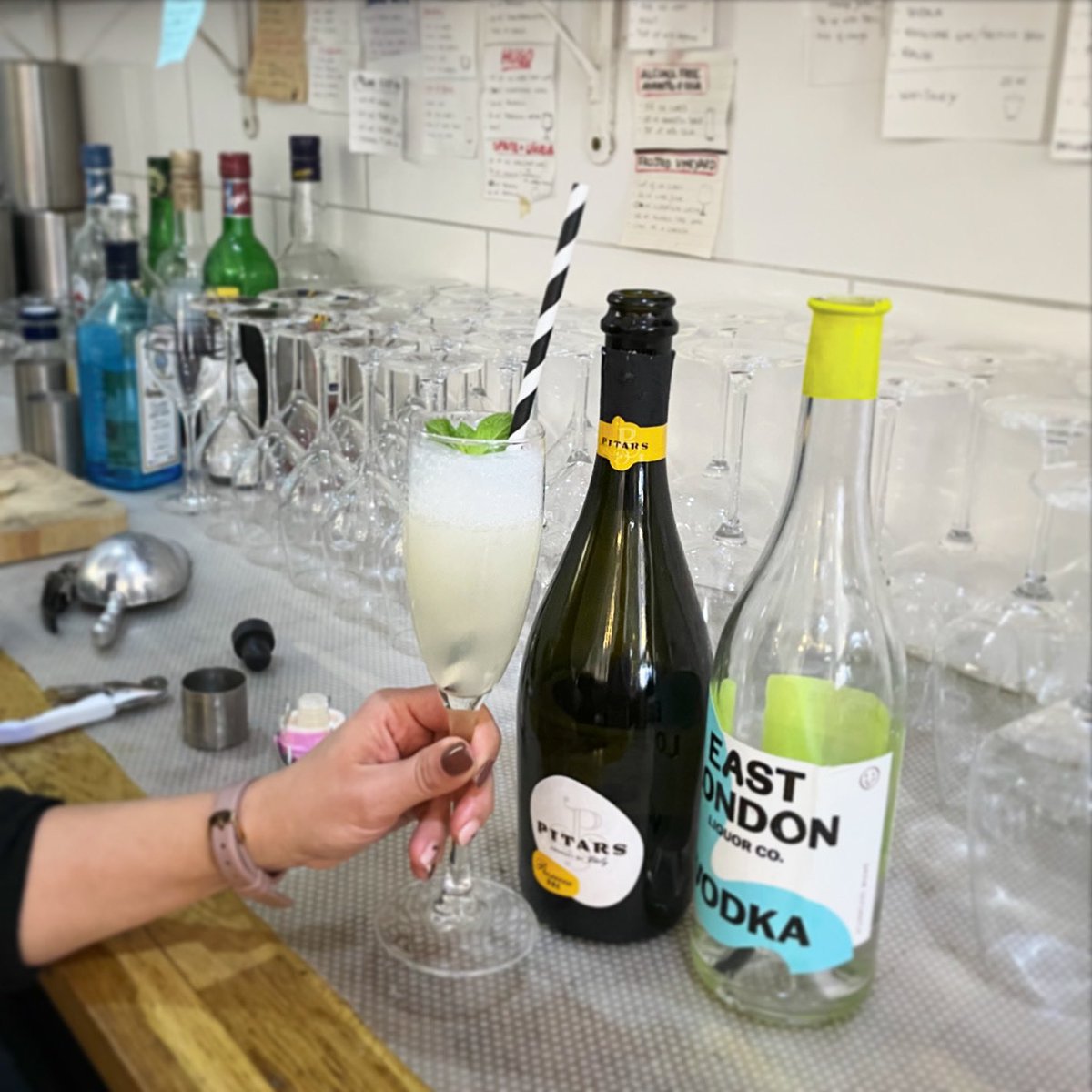 This is the perfect weather for a sgroppino! ☀️ Lemon sorbet, vodka and Prosecco. Heavenly citrusy fizziness in a glass! Have you ever tried it? #sgroppino #leytonstonefood #eatlocal #estitalian #italianflavours #leytonlove #wanstead #forestgate #walthamforesteats