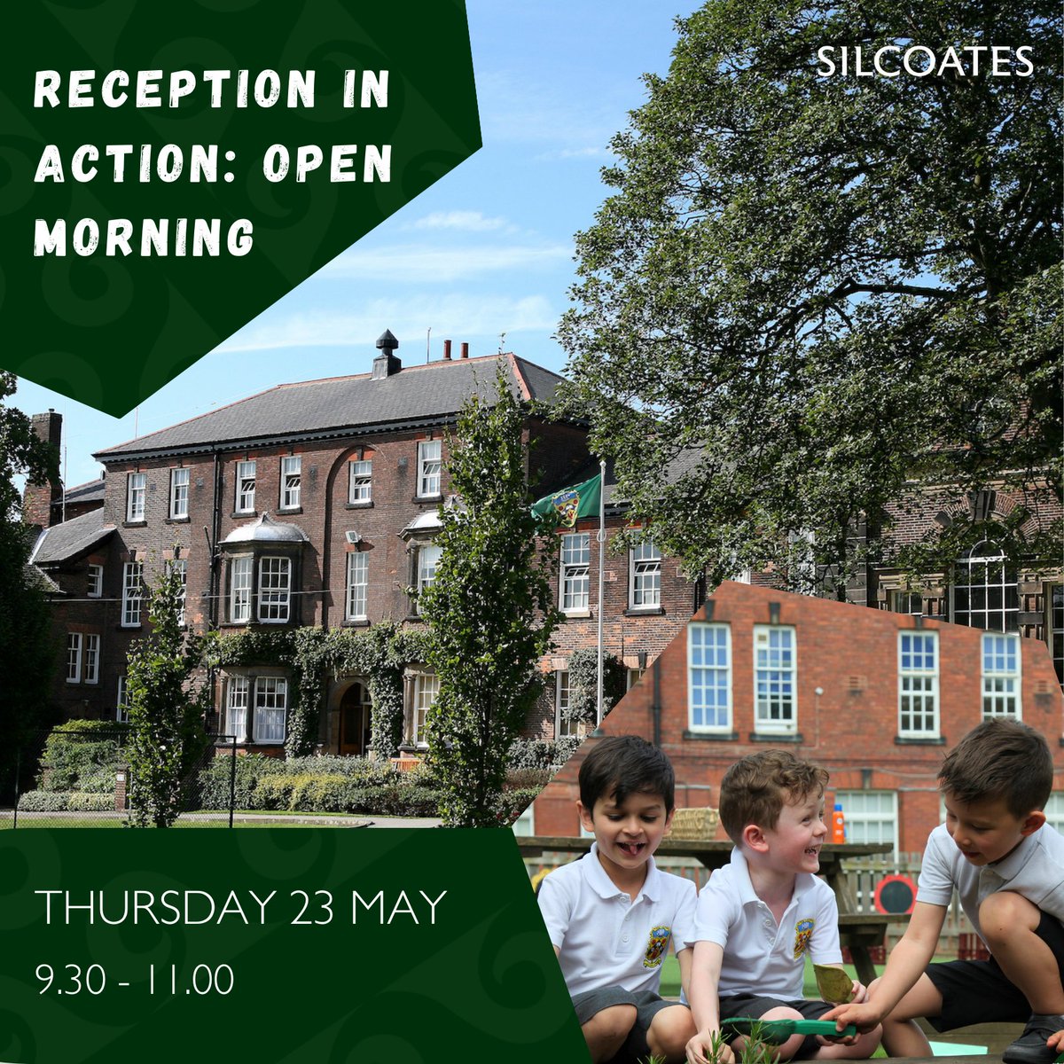 Is your child starting school this September? Are you still searching for the perfect educational fit? 

Join us for our Reception in Action: Open Morning.

Sign up here: silcoates.org.uk/join-us/open-e…

#JuniorSchool #StartingSchool #OpenEvent #IndependentSchool