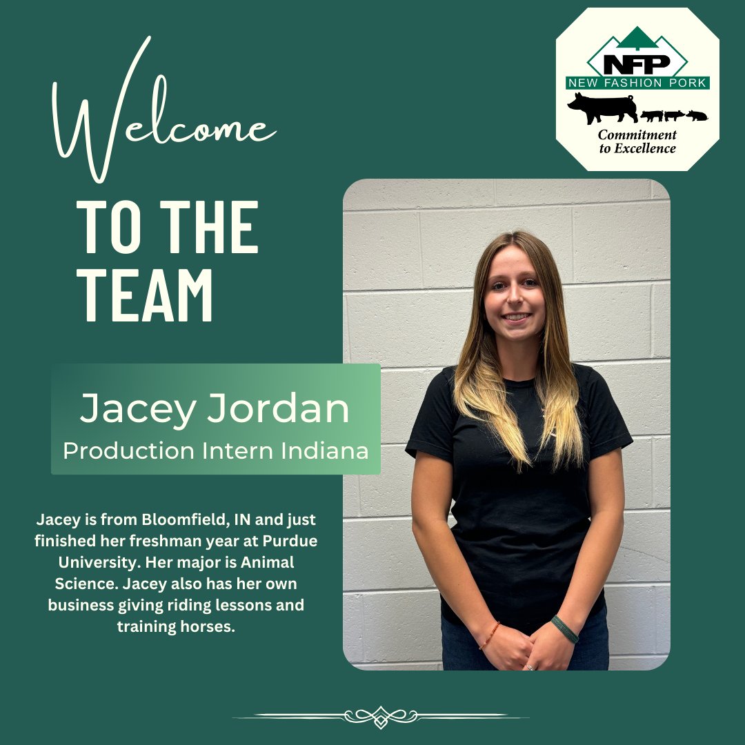 Join us in welcoming intern Jacey Jordan, Dane Kissell, & Dylan McDaniel to the NFP team!
#team #agbusiness #agcareers #careers #porkproduction #internship #animalwelfare #pigcare
