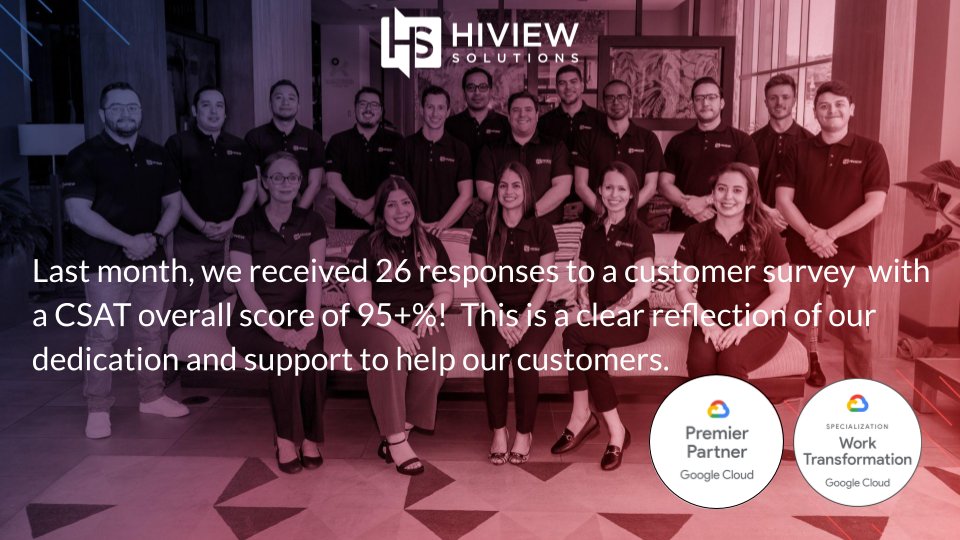 hiviewsolutions's tweet image. Excellent customer support provided by Google Certified Experts is essential for building lasting relationships with our valued client. Reach out through this link zurl.co/byC4