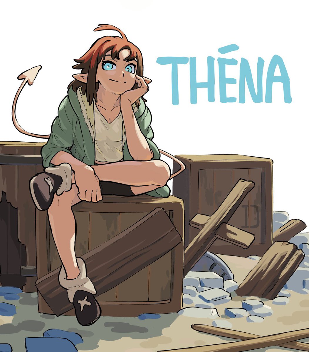 Théna, protagoniste du manga sur lequel je bosse !
