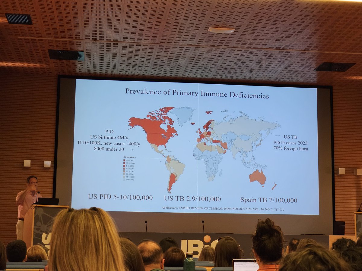 AnechkaMD's tweet photo. We are diagnosing and detecting more and more #primaryimmunedeficencies. 
The prevalence is 5-10/100.000 people, just as prevalente as #tuberculosis
So, if you ever think of #TB in your diagnosis, you need to think of immunodeficiency. 
#moderntrends @seipweb @ESPIDsociety https://t.co/8F0Fglfkea