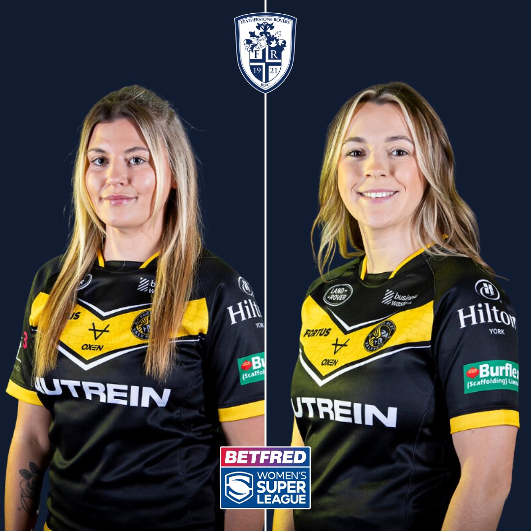 🤝| Featherstone Rovers can confirm that Bettie Lambert and Georgia Taylor have joined our women's side on an initial two-week loan from York Valkyrie.