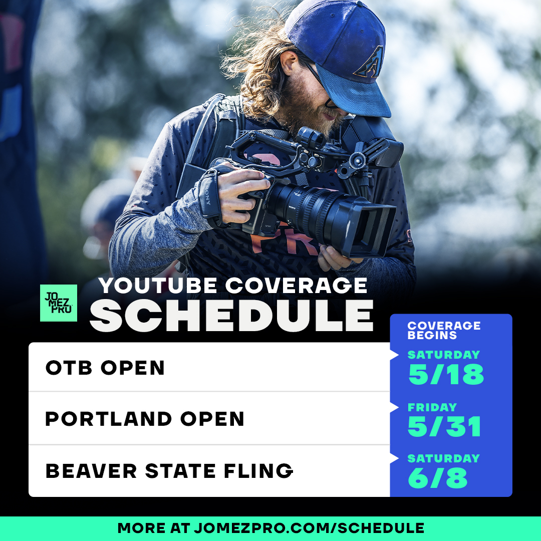 JomezPro tournament coverage is back next week at the OTB Open! Check out our full schedule at JomezPro.com/Schedule Be sure to tune into the 2024 @DiscGolfProTour Copenhagen Open beginning tomorrow on Disc Golf Network!