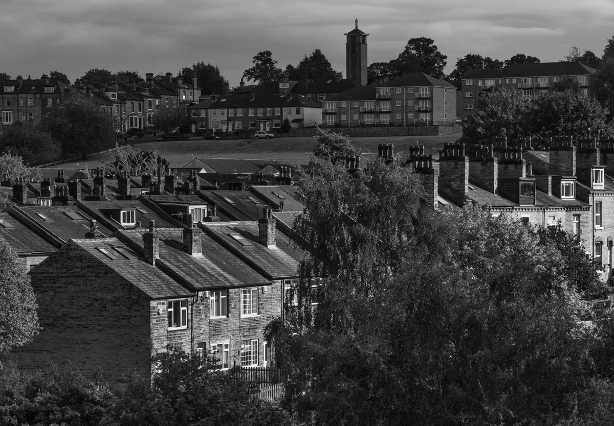 Saltaire from Salts Mill. #blackandwhitephotography