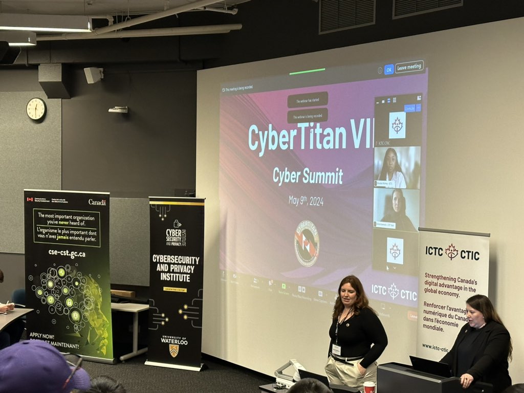 Continuing my journey through #Ontario with a visit to the #cybertitan cyber security competition and summit. Another great opportunity for students.