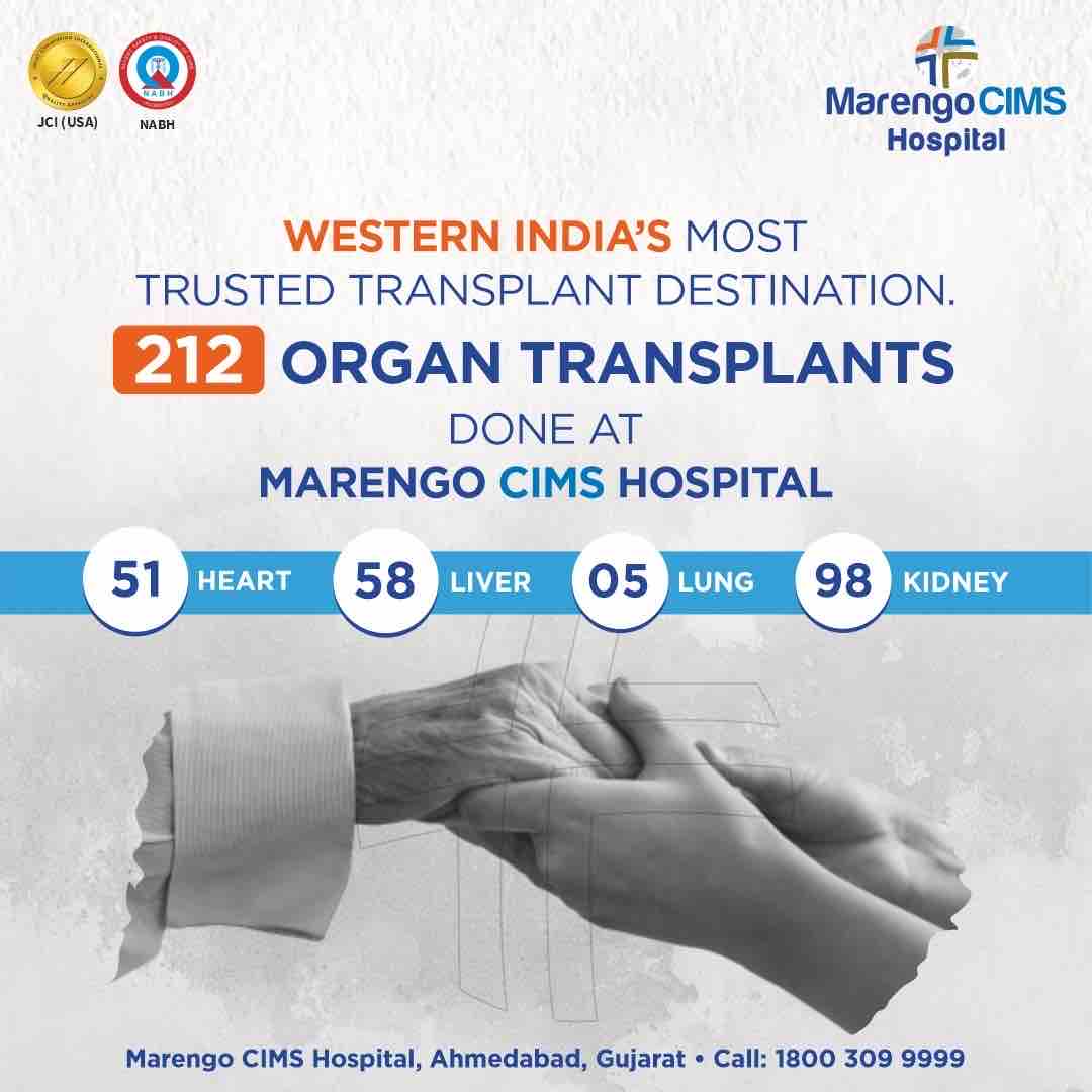 Celebrating a remarkable feat: Marengo CIMS Hospital accomplishes 212 Organ Transplants, showcasing the power of dedication and expertise. Congratulations to the entire team!

cims.org
#MarengoCIMS #MarengoAsia #PatientFirst #OrganTransplant #OrganDonation