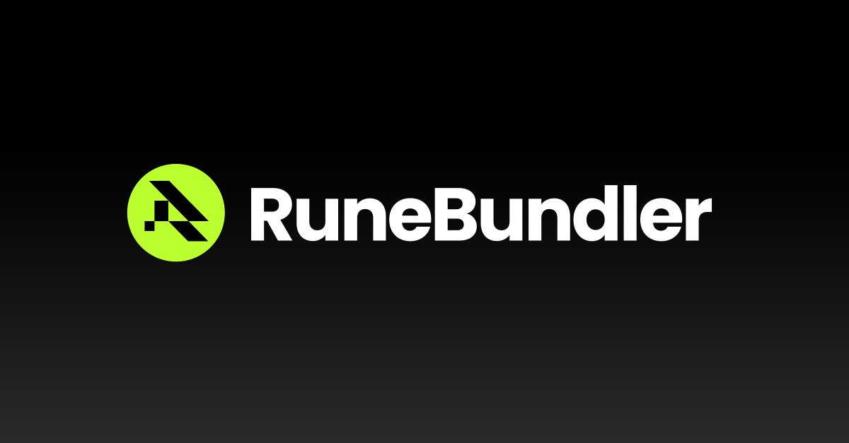 I'm RuneBundler
runebundler.com
#Runes #RunesAsia