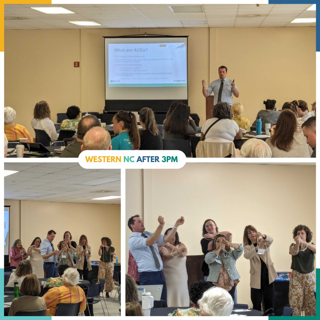 April was a busy month for the WNC After 3pm Collaborative! #Afterschool providers in #WesternNC participated in a training on fostering resilience in #TraumaInformed #OST environments. Thank you to Brian Randall (@NCresiliencectr) for facilitating! @theNCForum @DogwoodWNC