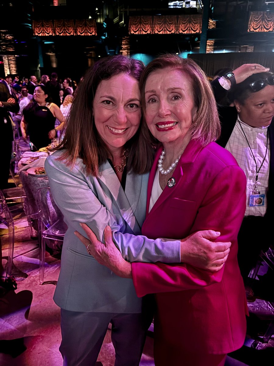 Another reason to love @emilyslist gala…Getting to celebrate with @SpeakerPelosi. And getting to congratulate her on the much deserved Presidential Medal of Freedom that she was just awarded. She truly lights the way for us all. Our Forever Speaker. 💕