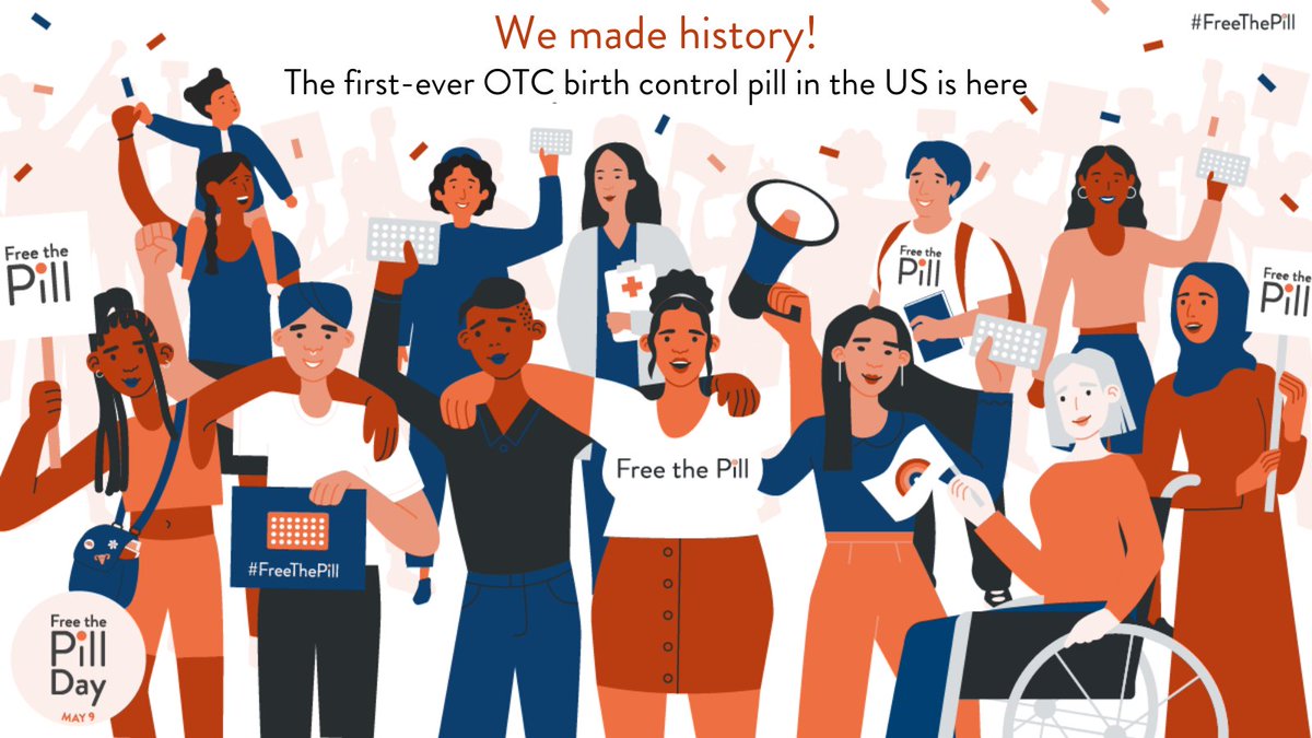 This #FreeThePillDay, let’s celebrate the newly arrived, first over-the-counter birth control pill — no RX or ID needed! 💊🎉 Now, CAI’s work to ensure affordability and access to the pill for all continues.