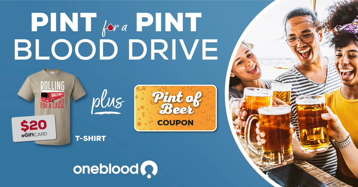 [𝗠𝗮𝘆 𝟵-𝟭𝟮] Saving Lives is on Tap! 🍻 Give blood on the #BigRedBus at your local brewery and get a 𝗙𝗿𝗲𝗲 𝗣𝗶𝗻𝘁 𝗼𝗳 𝗕𝗲𝗲𝗿 𝗖𝗼𝘂𝗽𝗼𝗻, $20 eGift Card, and Limited-edition Big Red Bus T-shirt. Find a location: bit.ly/3wa6DZP