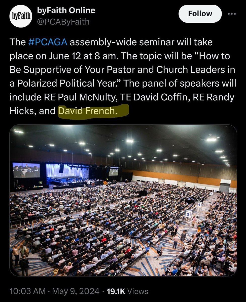 Som of the more rabid Presby CNers on this site need to quit blaming Baptists & dispys for all their political woes & fix their own churches. Baptists might have pushed dispy eschatology, but you folks gave us the PCUSA.