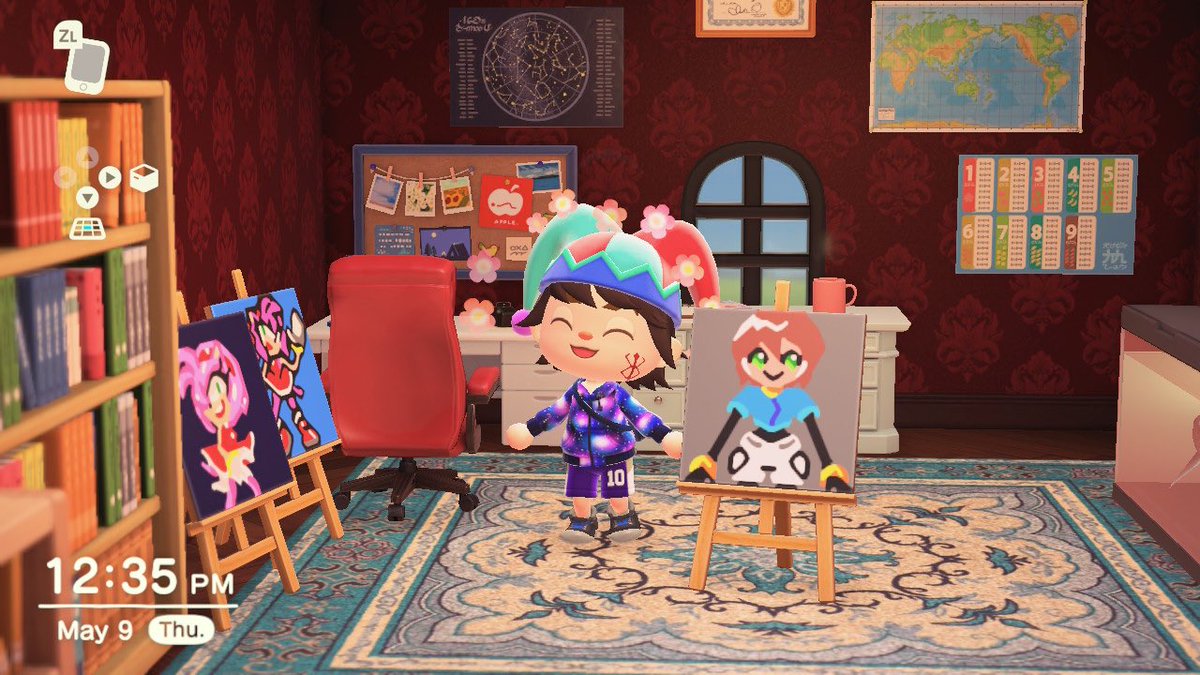 TheAmyRoseFan's tweet photo. Aile painting I made is now public! #aile #megaman #AnimalCrossing https://t.co/V7RzbzuqkT
