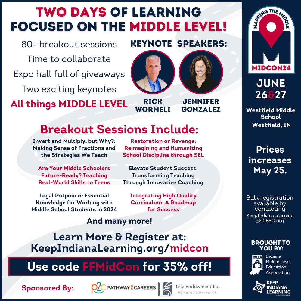 🥳WhoHoo! The full list of breakout sessions for #MidCon24 is available (view.monday.com/5382395476-dd3…). Check out the 80+ sessions available and register before May 24 using the code FFMidCon for 35%! keepindianalearning.org/events/midcon/ <a href="/IMLEAorg/">IMLEA</a>