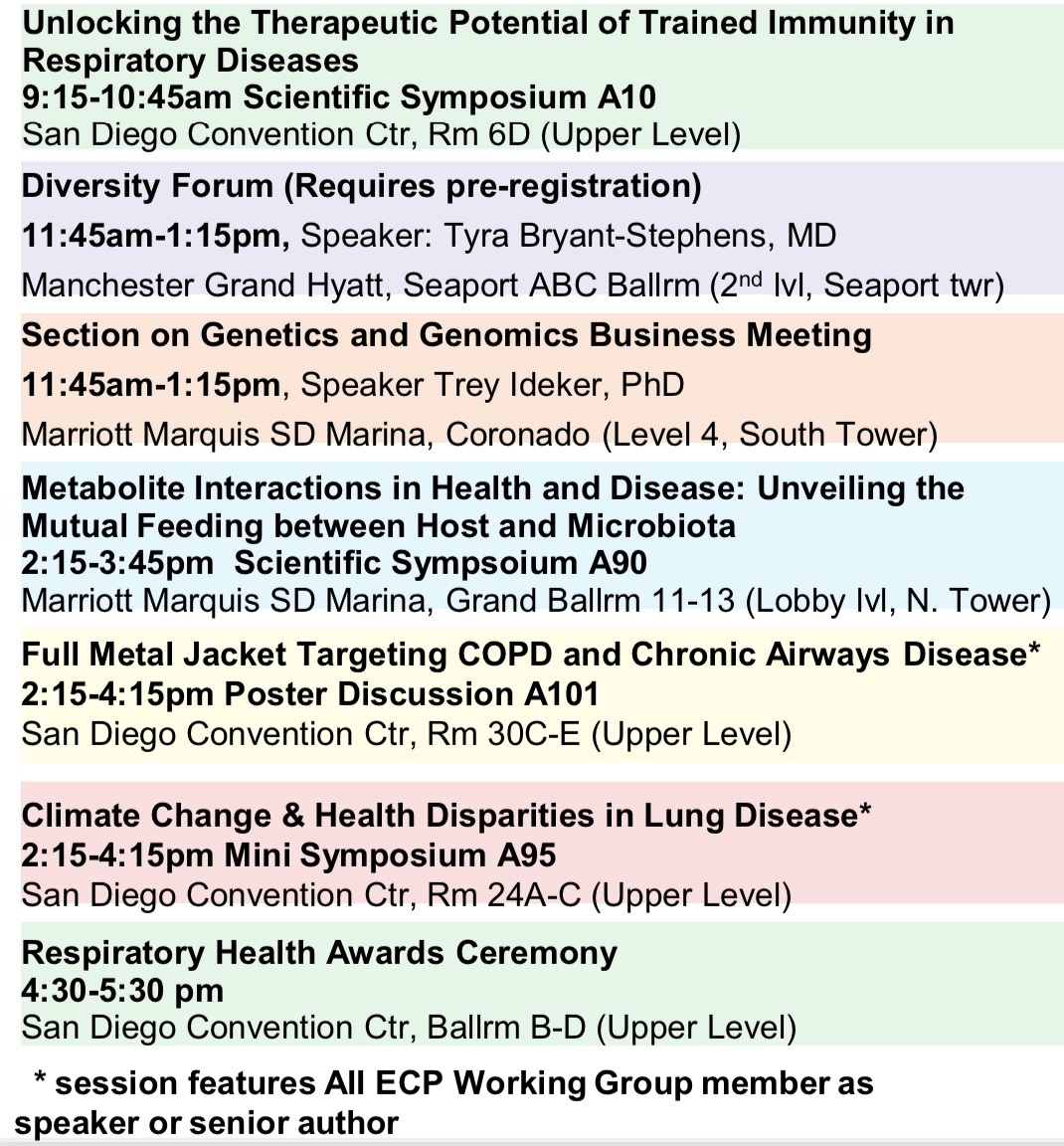 Check out @ATS_AII sessions during #ATS2024! Mark the sessions you’re interested in! 👇🏻SUNDAY MAY 19th👇🏻