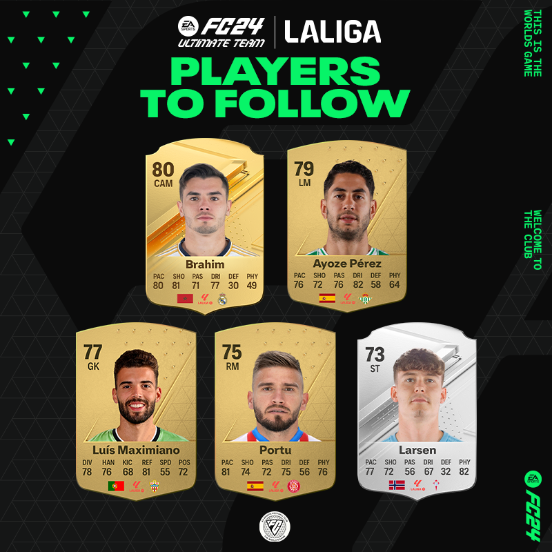 🌟🎮 @Brahim 🌟🎮 @AyozePG 🌟🎮 Luis Maximiano 🌟🎮 @portu 🌟🎮@jorgenwester 😉🔝 These are the 'Players To Follow' for MD 35 of #LALIGAEASPORTS! #PlayersToFollow