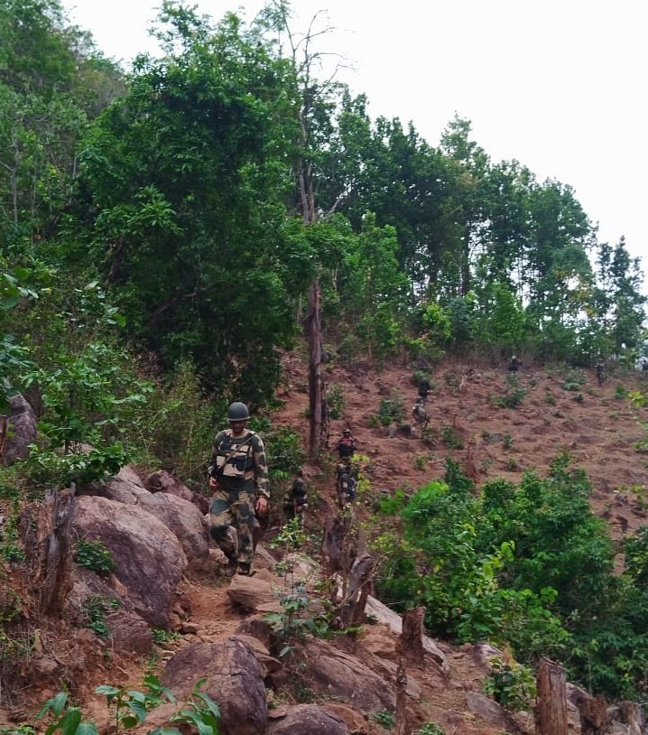 'In the Heart of the Jungle: Defending Against Naxalism's Grip in Odisha's Dense Wilderness.' #BSF #FirstLineofDefence #BSFOdisha