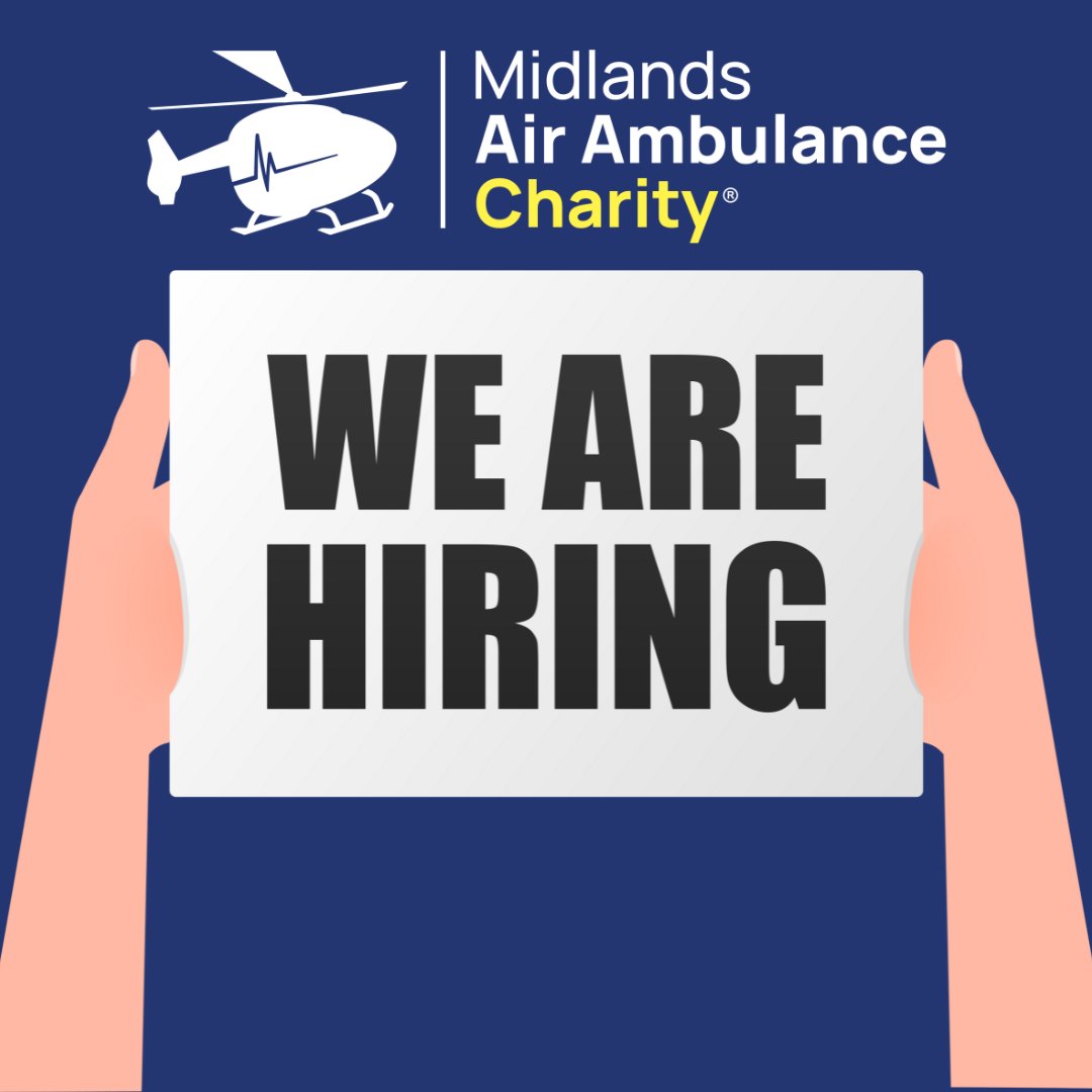 📣 An exciting opportunity has arisen at Midlands Air Ambulance Charity - we are looking to recruit a Marketing Executive. Find out more about the role or how to apply here ➡️ bit.ly/3ymdW11 #MidlandsAirAmbulance #Job #Vacancies #Recruiting #Marketing