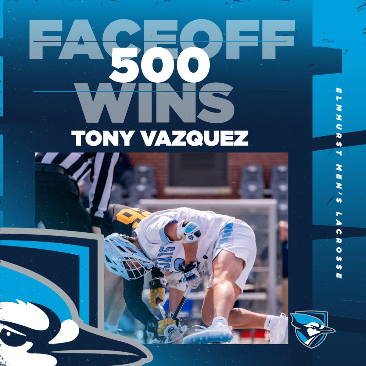 Congratulations Tony Vazquez, for breaking the single season ground ball record with 161. Surpassing Carter Meyer’s 151. Tony has also reached 500 career face-off wins! #BeDangerous