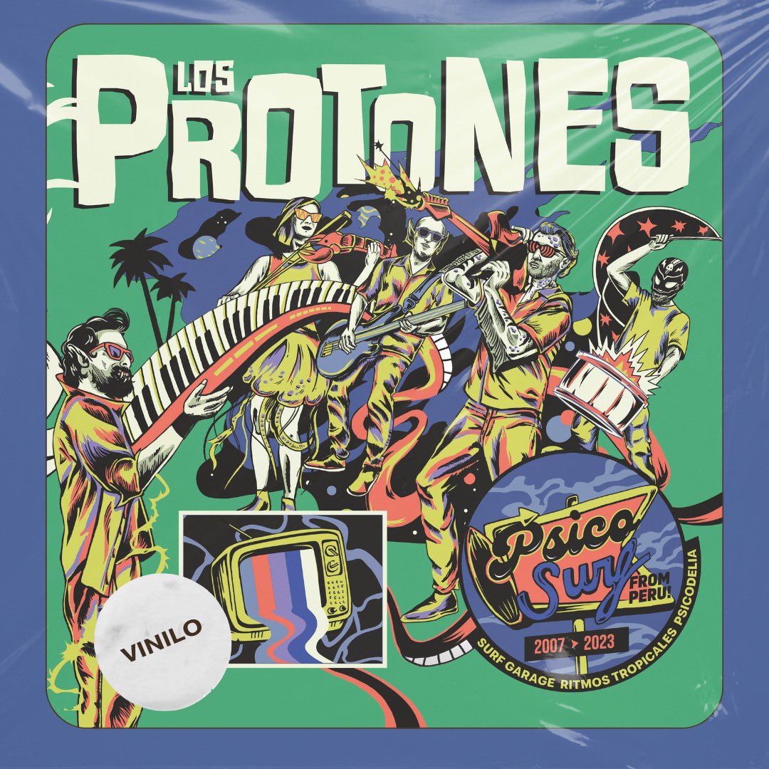 Tremendo vinilo que acaban de lanzar @losprotones con lo mejor de sus más de 15 años de música. Una joyita con una gran portada que se va para la colección de todas maneras. 🔥

¡Felicitaciones, Protones! #vinilos #surfrock #instrumental