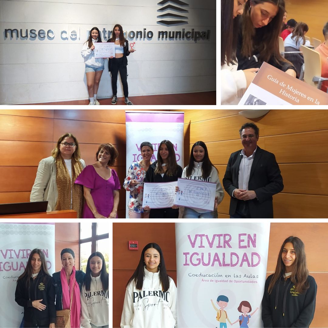 ies_campanillas's tweet photo. Dos estudiantes de nuestro centro han participado en el acto de entrega de diplomas del Programa Municipal "Vivir en Igualdad", en el Salón de Actos del #MUPAM. Su participación, demuestra el compromiso del #IESCampanillas con la #igualdad y la promoción de valores fundamentales. https://t.co/Yddm59CKen