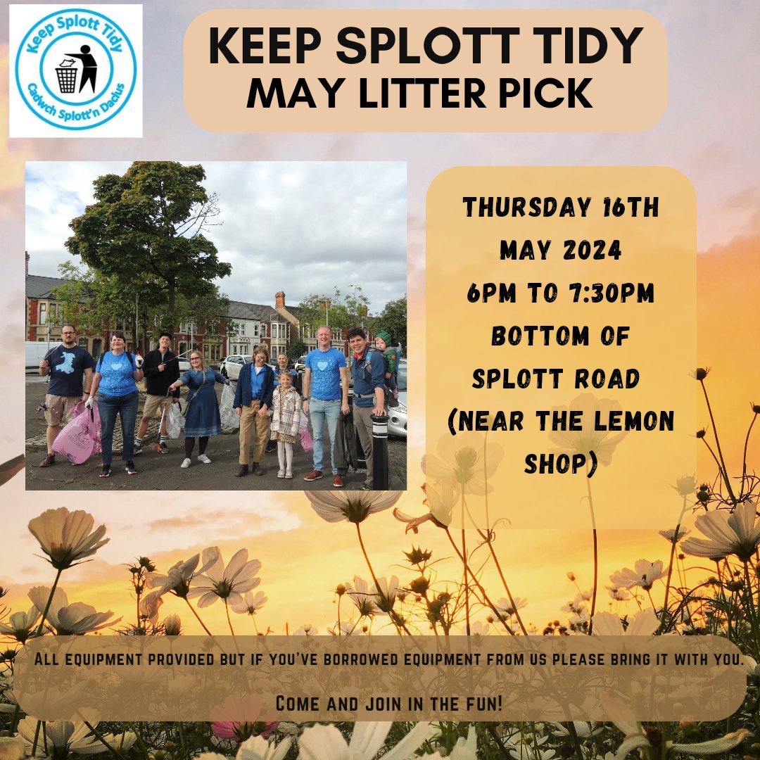 Don't we all feel that little bit better when the ☀️ is shining? How about feeling even better and joining our eveing litter pick next Thursday. Everyone is welcome and let's hope the 🌞 is still shining!