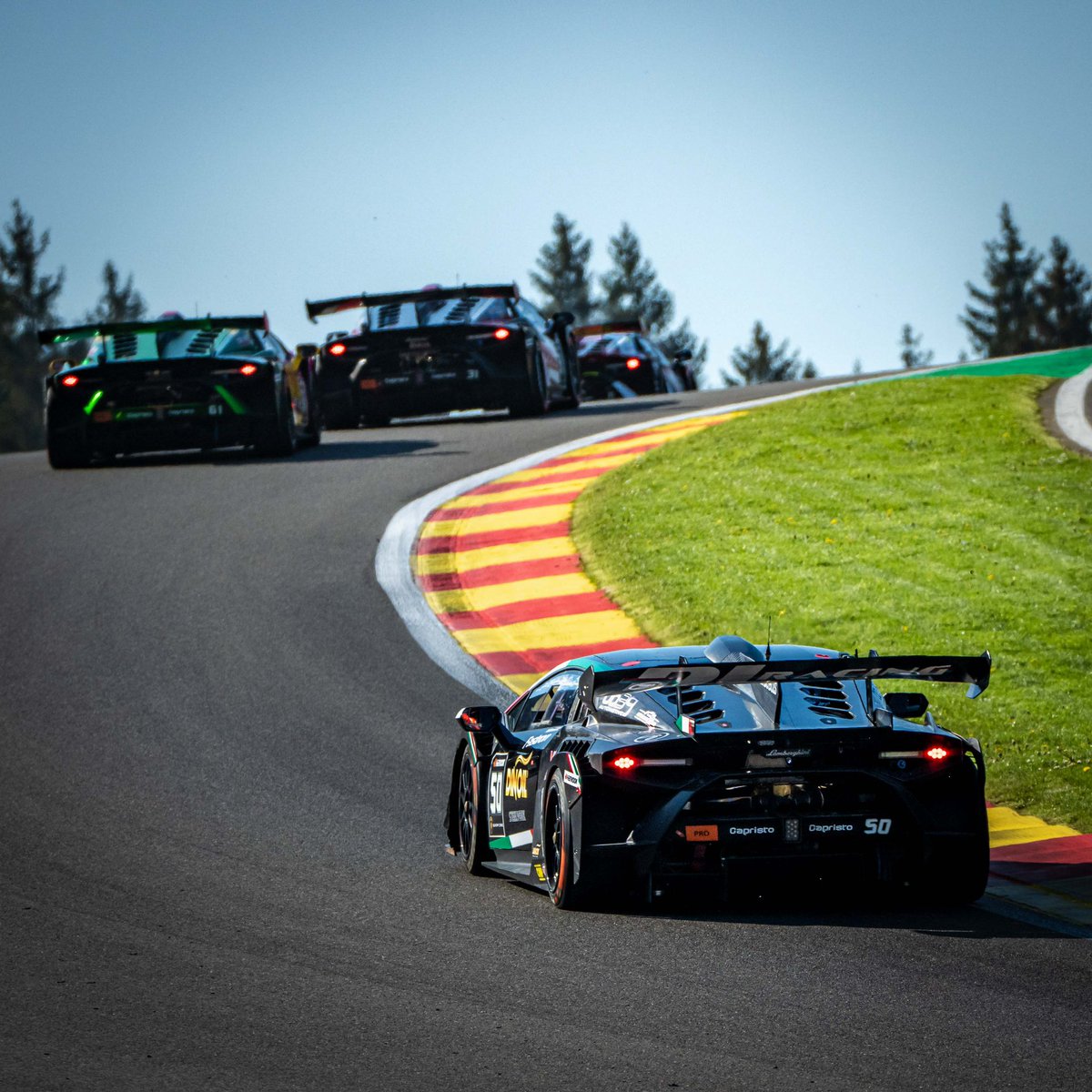 Round 2 of Super Trofeo Europe is underway at @circuitspa, the 16th year in a row we have visited it 🇧🇪 Both one-hour free practice sessions were dominated by the #9 Target Racing car of Söderström and Ali. Excited to see how tomorrow's qualifying sessions unfold? Stay tuned! 😊