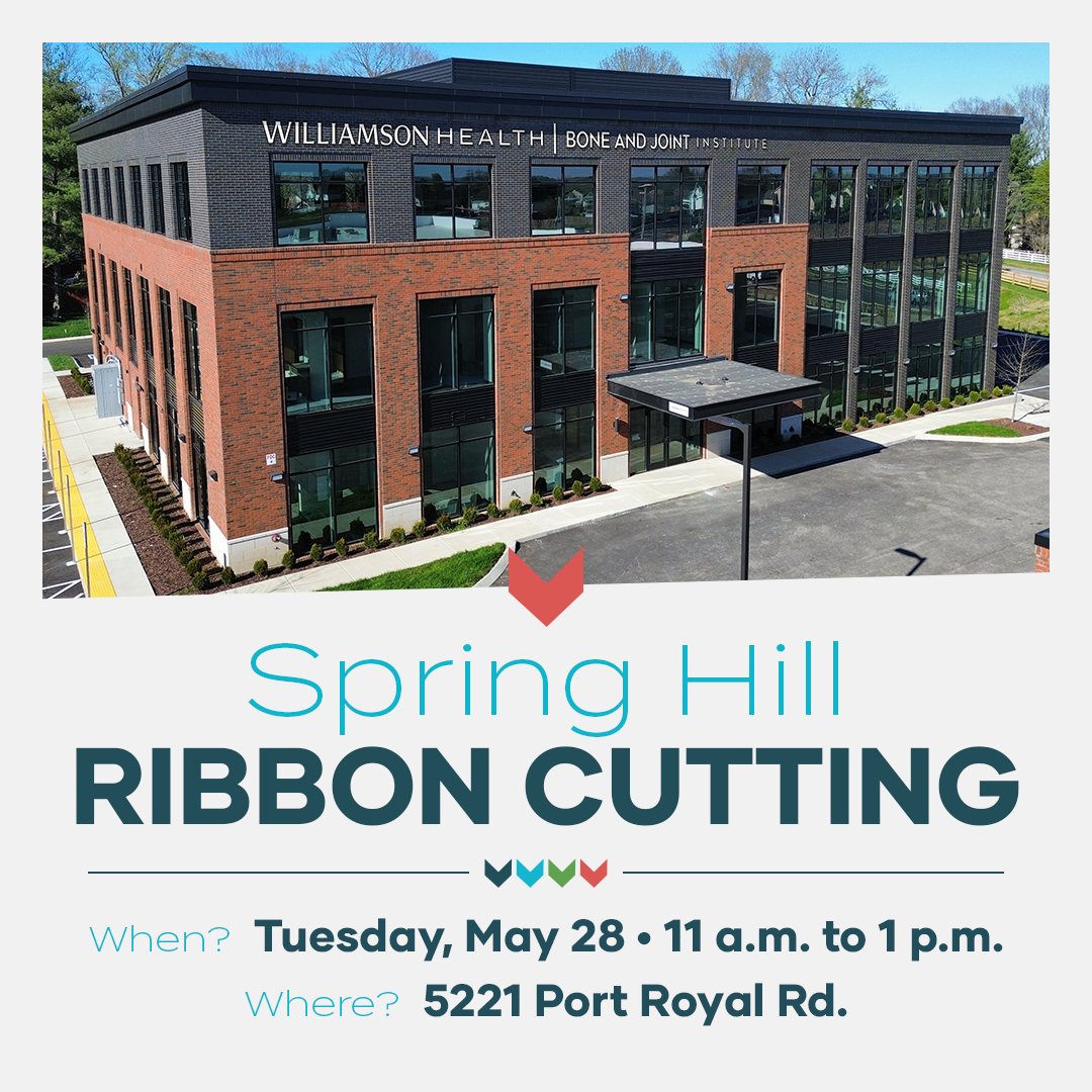 Williamson_Hlth's tweet photo. Now that we've opened our doors in Spring Hill on Port Royal, here's what you can find when you walk through our doors:

🩺 Primary Care
🩺 Lab Services
🩺 Orthopaedic Urgent Care
🩺 Orthopaedic Physician Clinics
🩺 Physical Therapy

Need an appointment? 📞▶️ (615) 791-2380 https://t.co/jADmCm15Jm