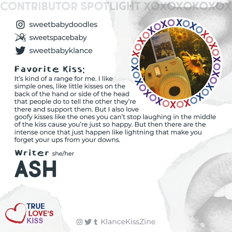 KlanceKissZine's tweet photo. 🌟Contributor Spotlight🌟

Hello Klancers! 💋

Introducing Ash! 😘
@sweetbabyklance 

Cannot wait to be kissed breathless by her stories! 💕

xoxo https://t.co/LeSo6euD2h