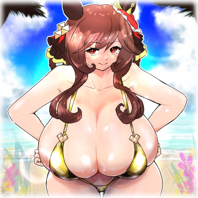 ゴールデンウィークの金色ビキニなジェンティルドンナ
#ウマ娘 