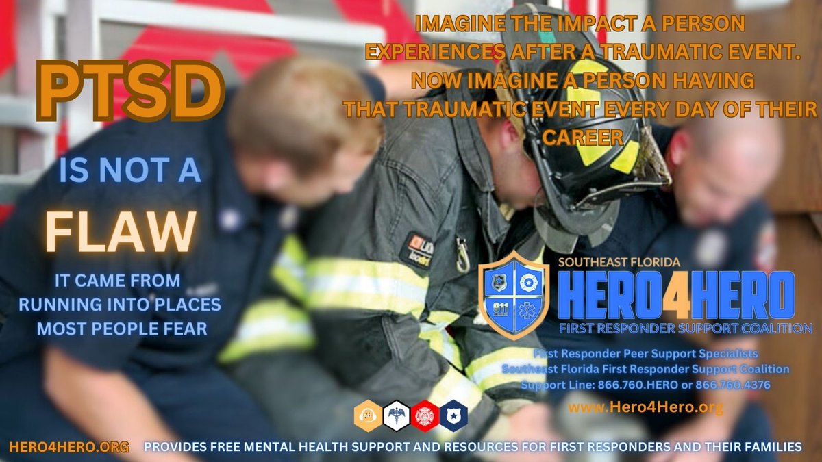 #MentalHealthMatters #firstresponder #firefighter #police #dispatch #EMS #Hero4Hero