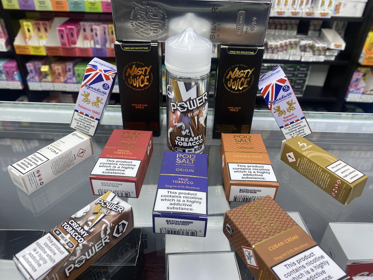 Tobacco flavoured eliquid more your vibe we have plenty of different flavours and blends in store
#vape #vapers #vapelife #ecig #vapeporn #quitsmoking #smokefree #flavours #ivapelounge #eccles #ecclesvape #manchester #trend #vaporesso #geekvape #OXVA #uwell #Voopoo